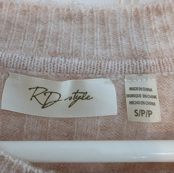 RD Style | Rowca Ribbed Pullover | Blush | S - Picture 4 of 6
